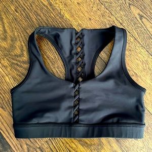 Soul cycle black sports bra